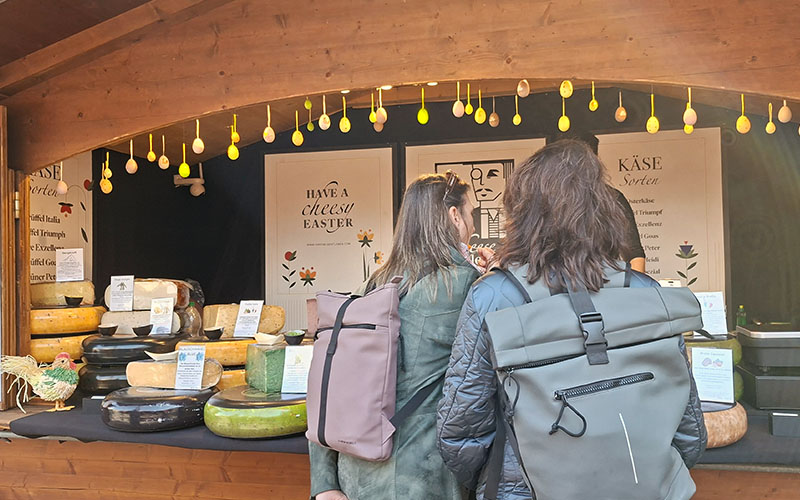 Auch ein breites Käseangebot ist vorhanden