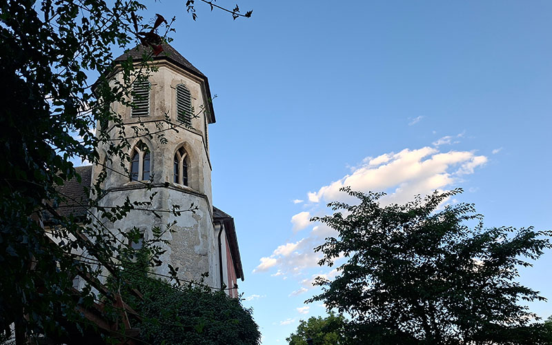 Noch ein Blick in den Burggarten, der leider geschlossen ist