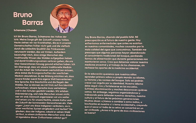 Bruno Barras, indigener Anführer, Schamane und Vertreter des Volkes der Ishír Ybytoso aus dem Chaco