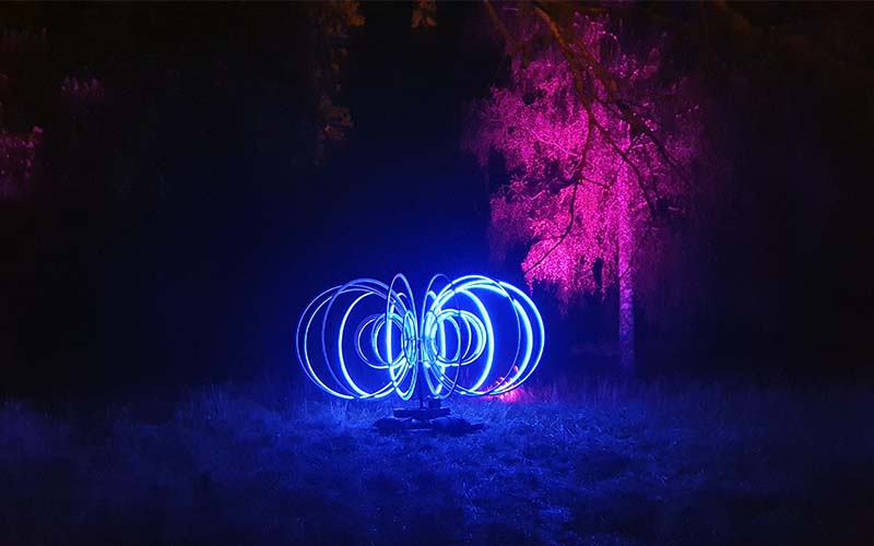 Beim Blockheide leuchtet Festival in Gmünd