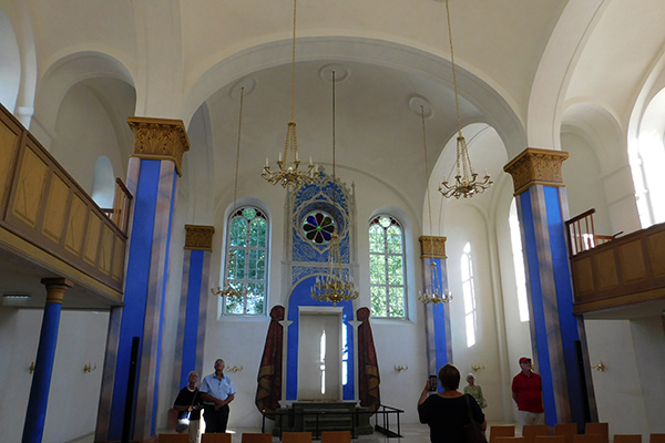 Blick ins Innere der Synagoge von Kobersdorf