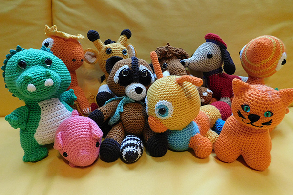  Ein Teil meiner Amigurumi Family 