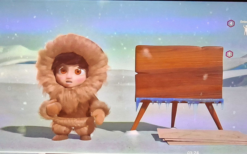 oder mit einem Inuit