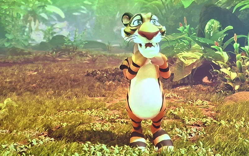 Der Tiger begleitet mich am Ende