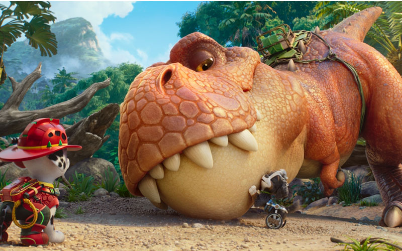 Selbst der T-Rex lässt sich streicheln