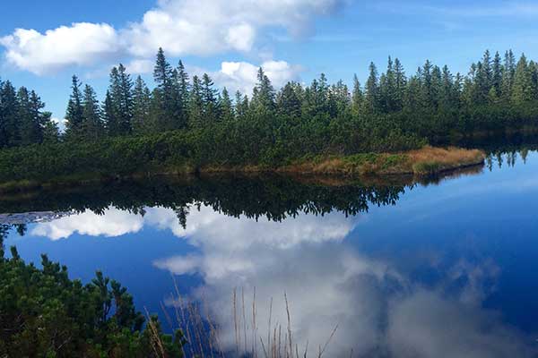 Einer der Lorenzener Seen am goldenen Hügel (Foto © Norbert Eisner)