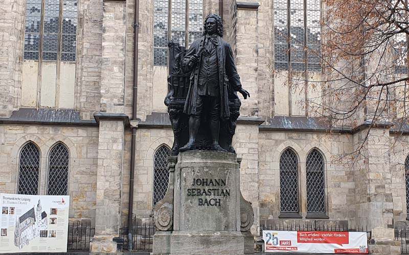 Johann Sebastian Bach bei der Thomaskirche