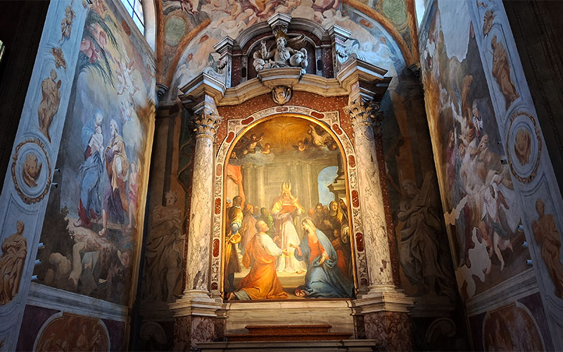 Im Inneren der Kathedrale San Giusto in Triest