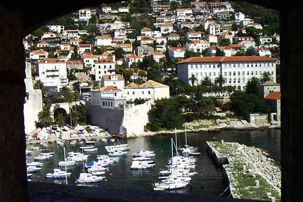 Blick auf den Hafen von Dubrovnik