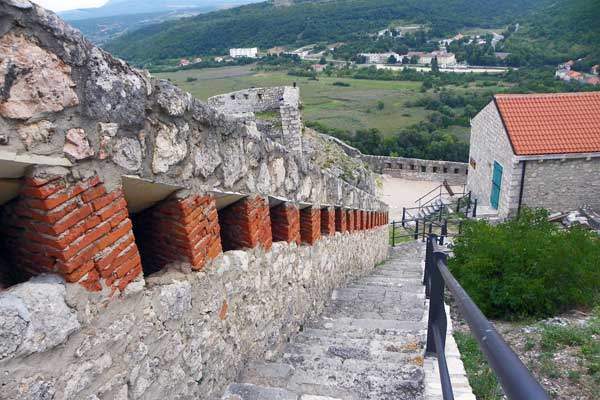 Aufstieg in einen Teil der Festung