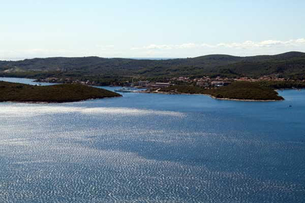 Bei der Fahrt zur Insel Korčula 