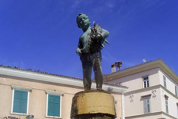 Altstadtbrunnen in Rovinj