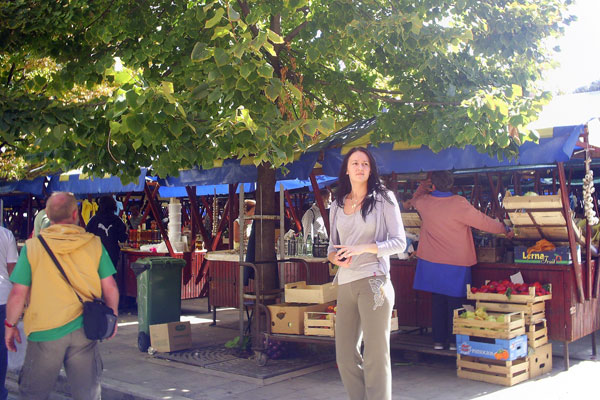 Am Markt von Zadar