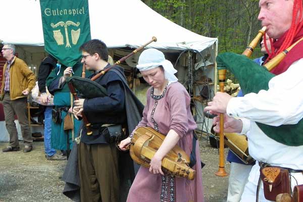 Beim Mittelalterfest auf der Burgruine Aggstein