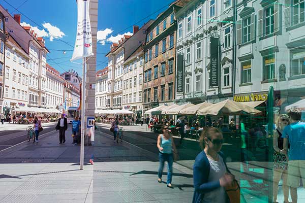 Die Herrengasse in Graz (Foto © Graz Tourismus, Harry Schiffer)