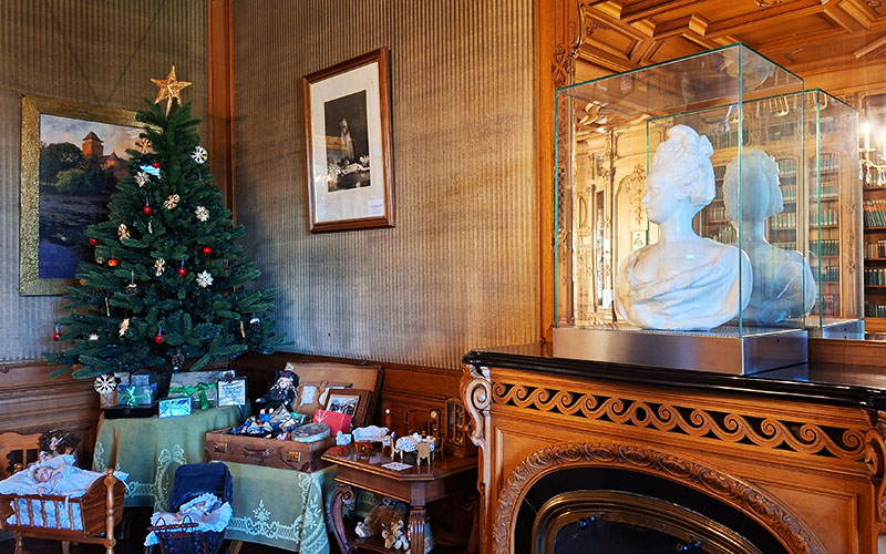 Der Christbaum erinnert an das letzte Weihnachtsfest der kaiserlichen Familie auf österreichischen Boden