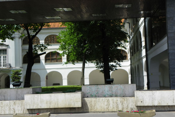 Die Slowakische Nationalgalerie in den Wasserbaracken