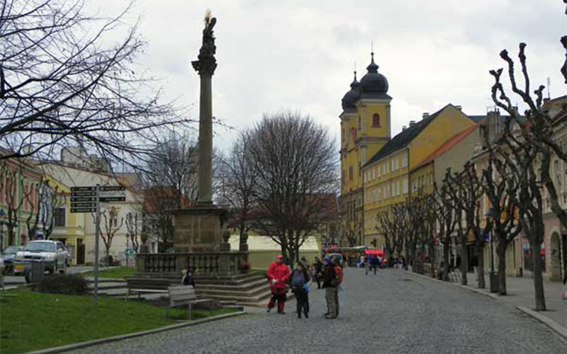 Friedensplatz mit Pestsäule