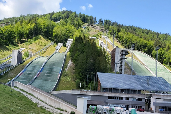 Blick zur den Schanzen