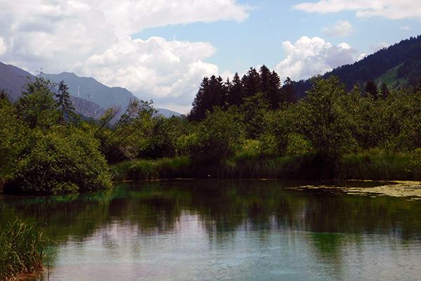 Der Blick auf die Berge ist immer da