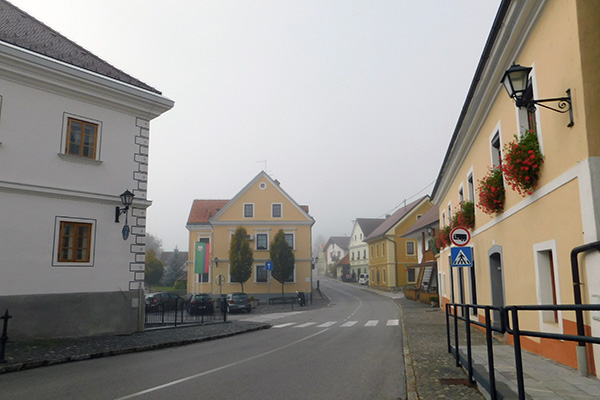 Blick Richtung Marktplatz von Semič 