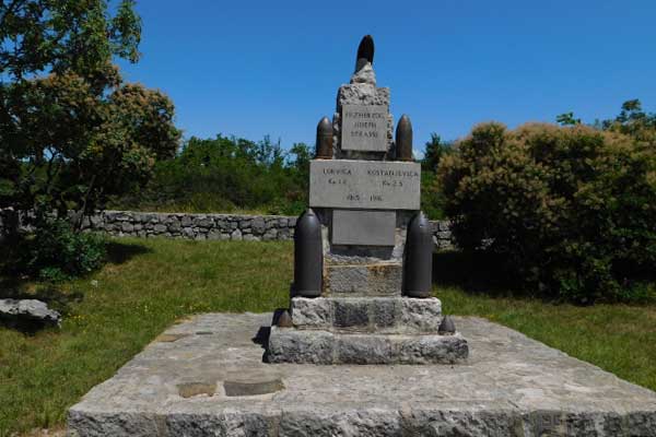 Das Denkmal zu Ehren Erzherzog Josephs