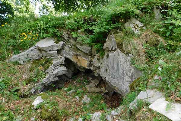 Diese Höhle bot keinen Unterschlupf mehr - sie ist eingestürzt