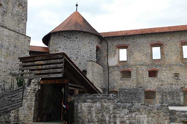 Blick in den Hof der Burg