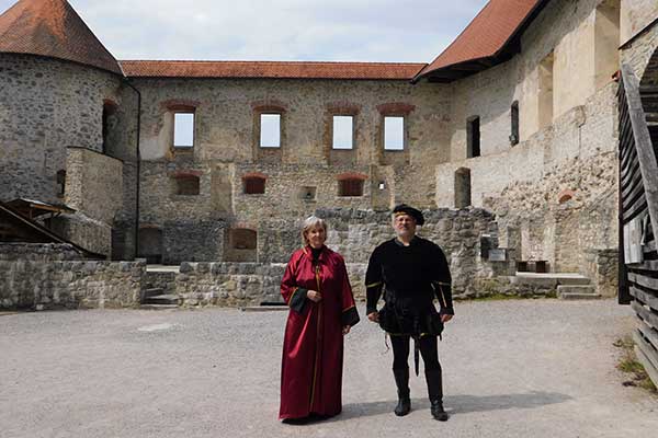 Blick in den Hof der Burg