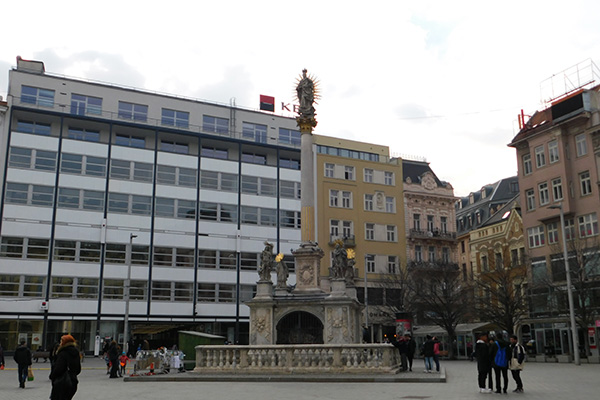 Die Mariensäule am Hauptplatz