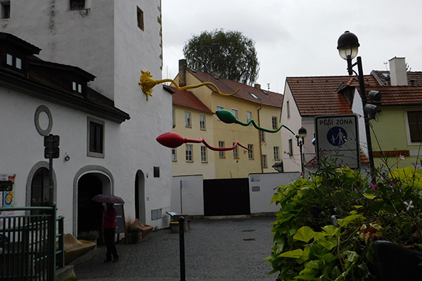 Blick in die Gasse beim Rabensteiner Turm