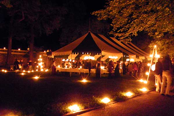 Im Schlossgarten bei der Barocknacht 