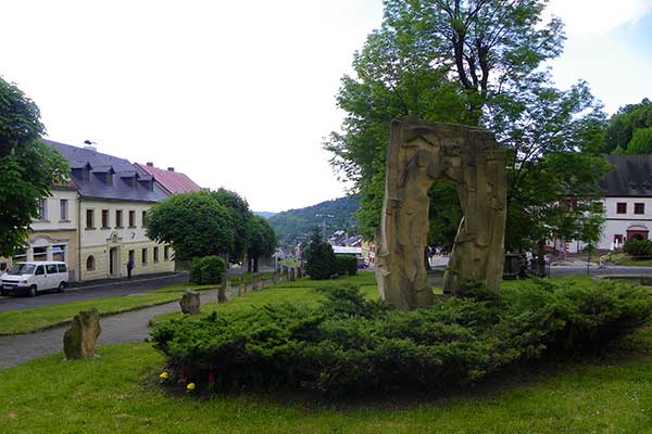 Jáchymov - Denkmal für die Opfer der Joachimthaler Hölle