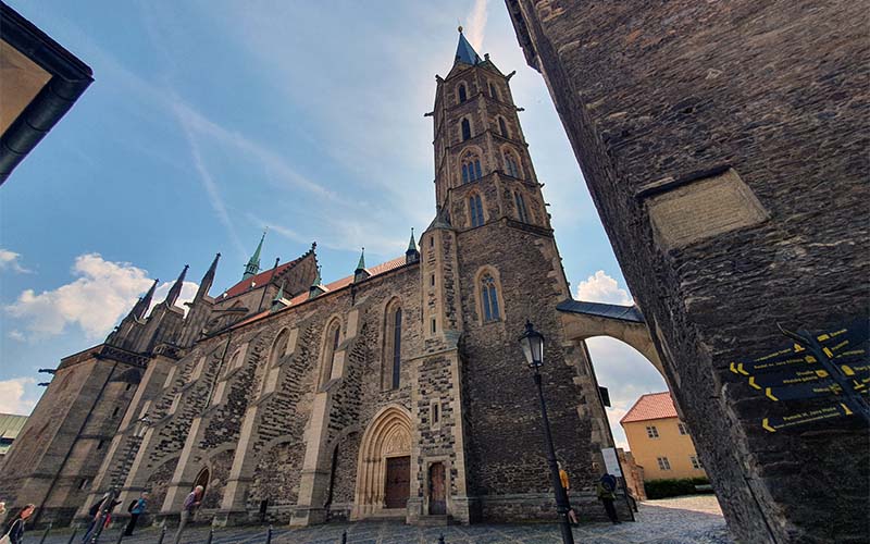 Blick zur Bartholomäuskirche in Kolín