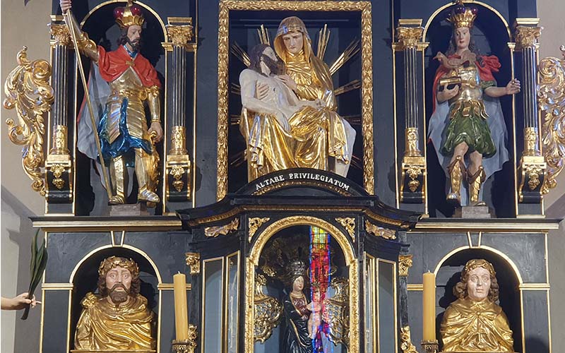 Detail des Altars der Kokowski-Kapelle
