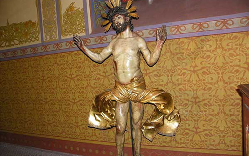 Christus Statue in der Kapelle