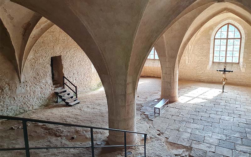 Blick ins Innere der Fronleichnamskapelle