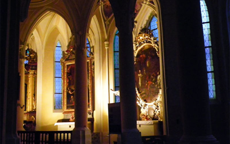 In der Kathedrale Mariä Himmelfahrt in Sedlec