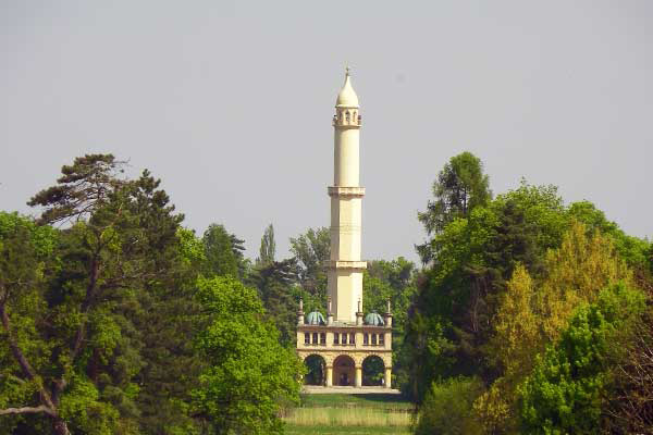 Blick auf das Minarett 