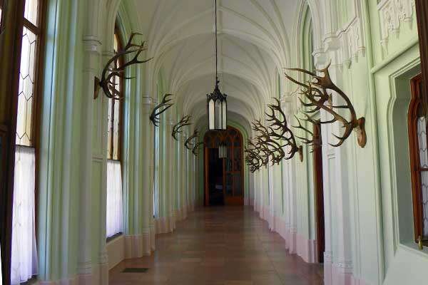 Eingangshalle Schloss Lednice 