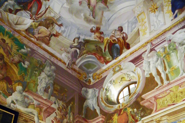 Der Freskensaal im Schloss Milotice 