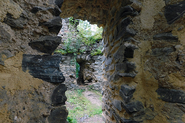 Blick zur ehemaligen Burg