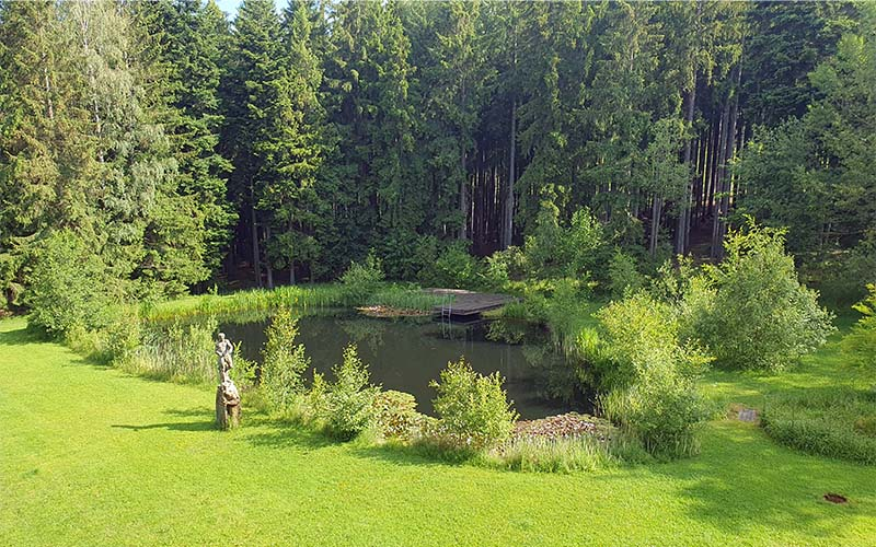 Der Teich im Resort Svatá Kateřina