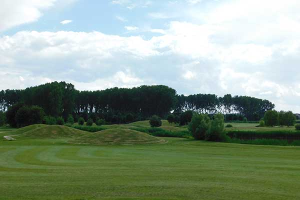 Blick auf den Golfplatz