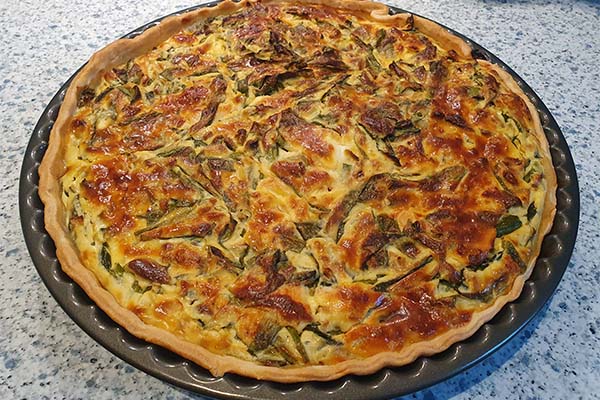 Bärlauch-Räucherlachs-Quiche