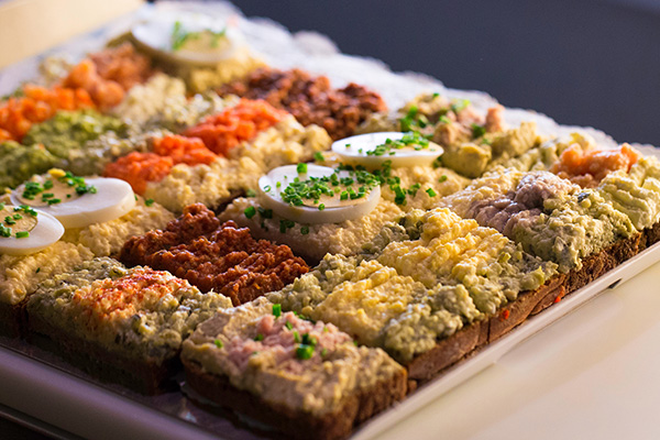 Reiche Auswahl an Lieblingsbrötchen (Foto © Trzesniewski)