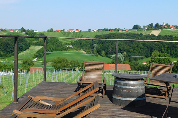 Die neue Terrasse bietet einen wunderschönen Ausblick