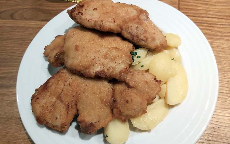 Dieses Mal gibt es auch Schnitzel