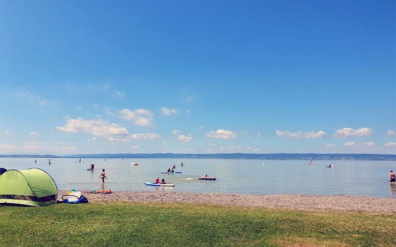 Der Neusiedlersee in Podersdorf