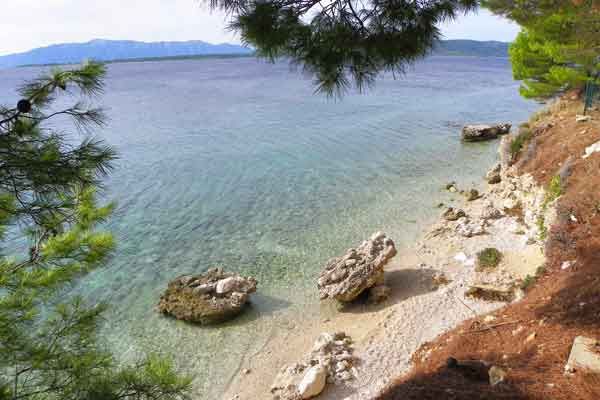 Der Campingplatz Dole in Živogošće an der Makarska Riviera